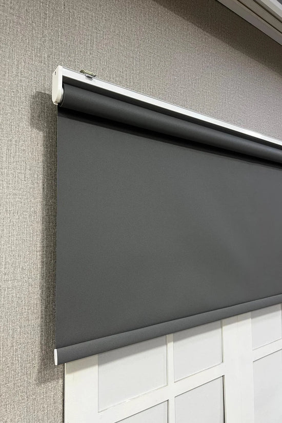 Stor Perde Ithal Mat Polyester Antrasit P1090