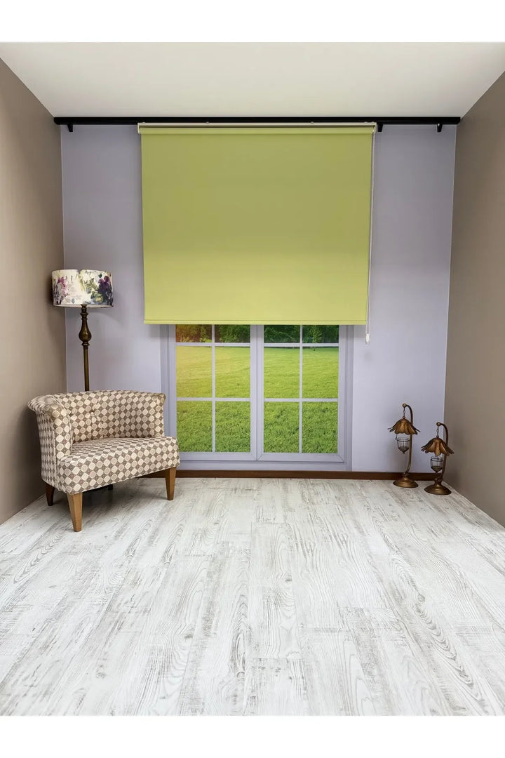 Donatti Stor Perde İthal Mat Polyester Çimen Yeşili P1140