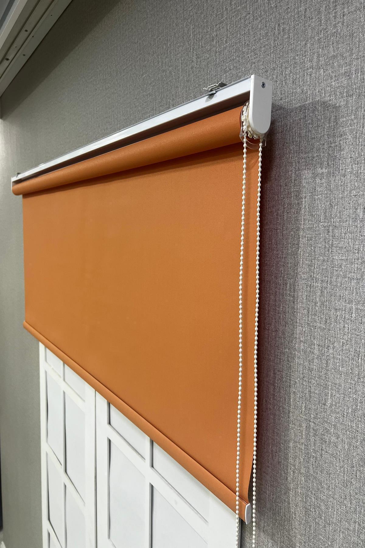 Stor Perde İthal Mat Polyester Turuncu p1470