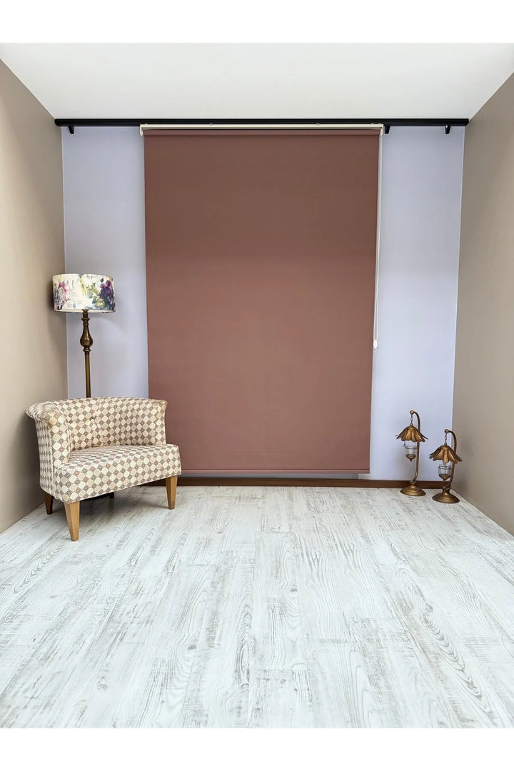 Donatti Stor Perde İthal Mat Polyester Kahverengi P1180