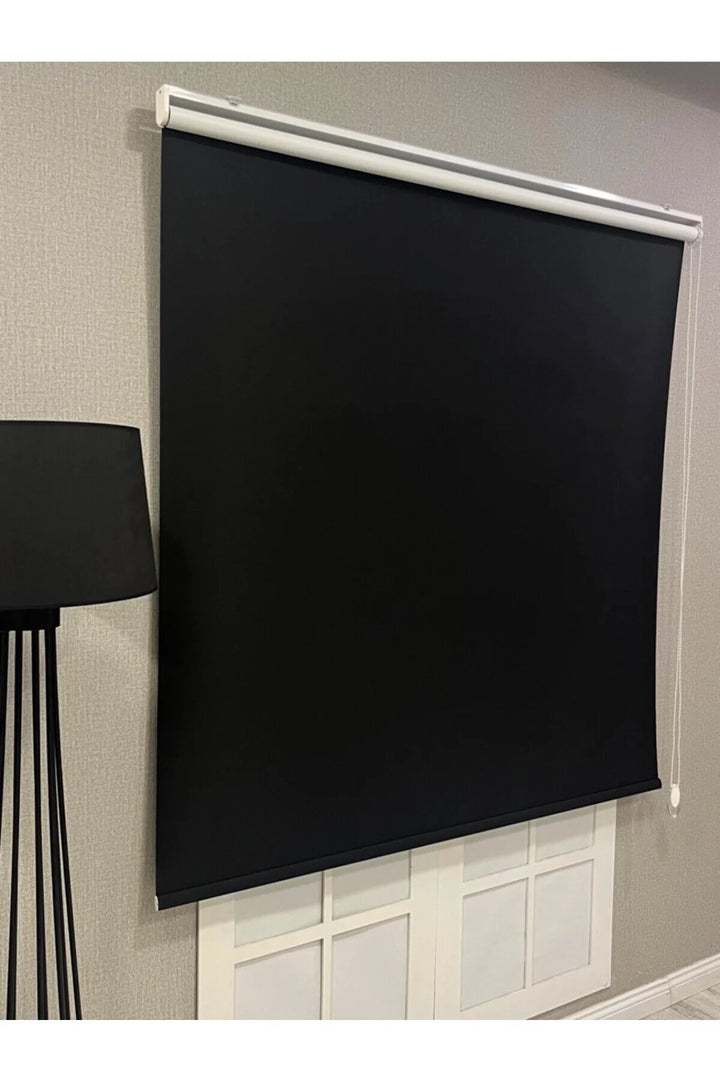 %100 Işık Geçirmez Blackout Stor Perde Siyah