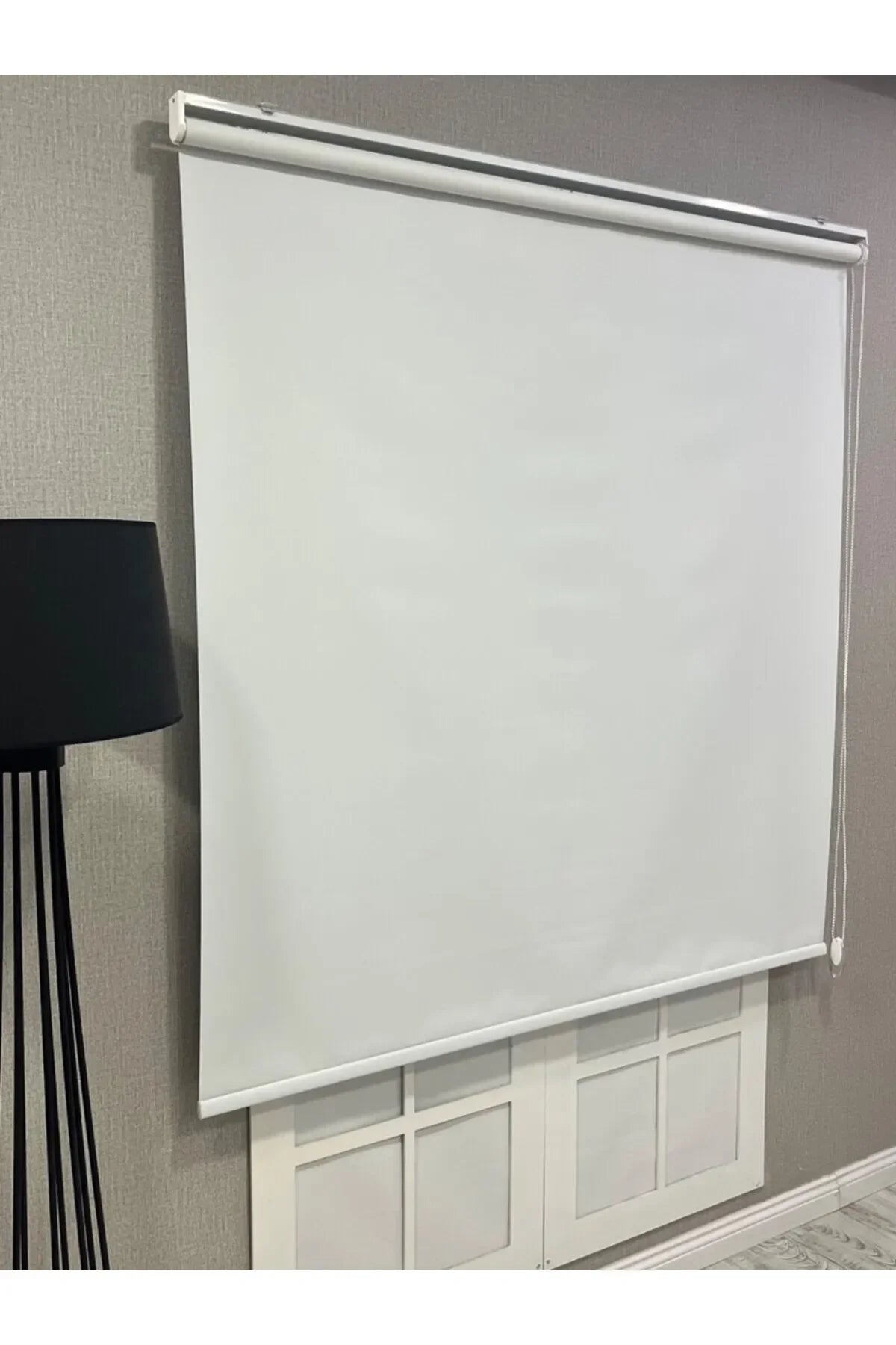 %100 Işık Geçirmez Blackout Stor Perde Beyaz