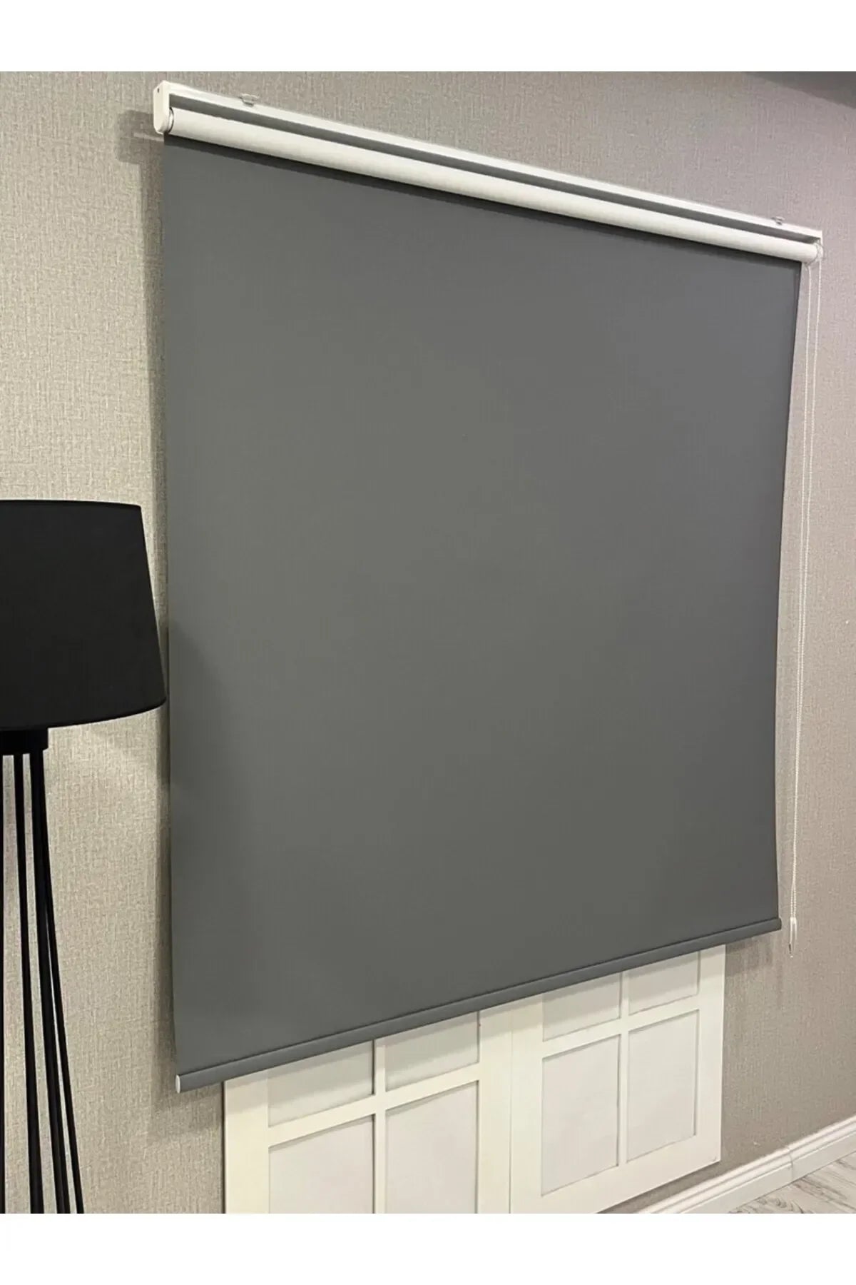 %100 Işık Geçirmez Blackout Stor Perde Antrasit Gri