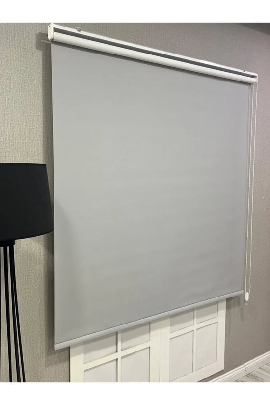 %100 Işık Geçirmez Blackout Stor Perde Açık Gri