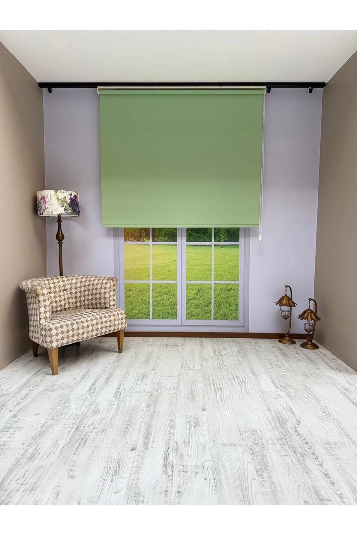 Donatti Stor Perde İthal Mat Polyester Yeşil P1570