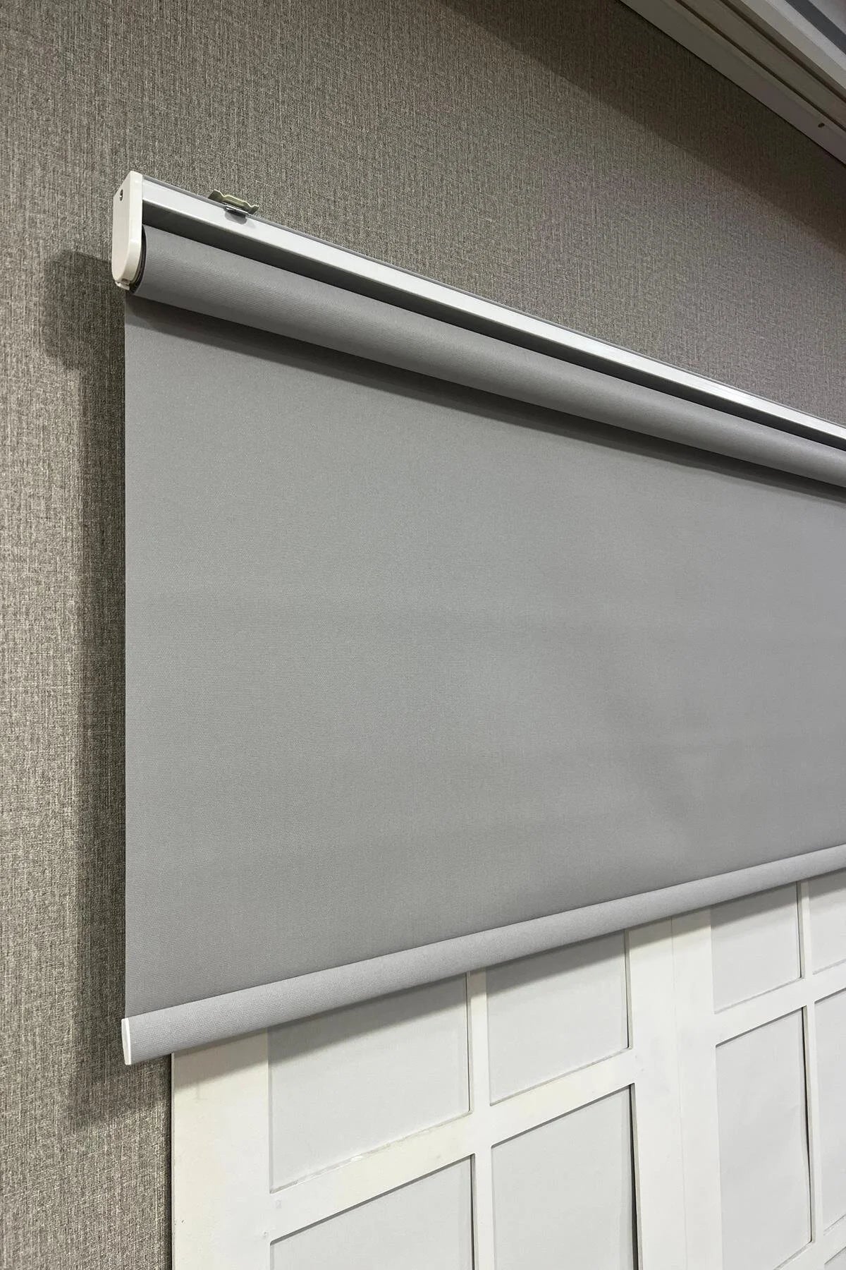Stor Perde İthal Mat Polyester Açık Gri p1080