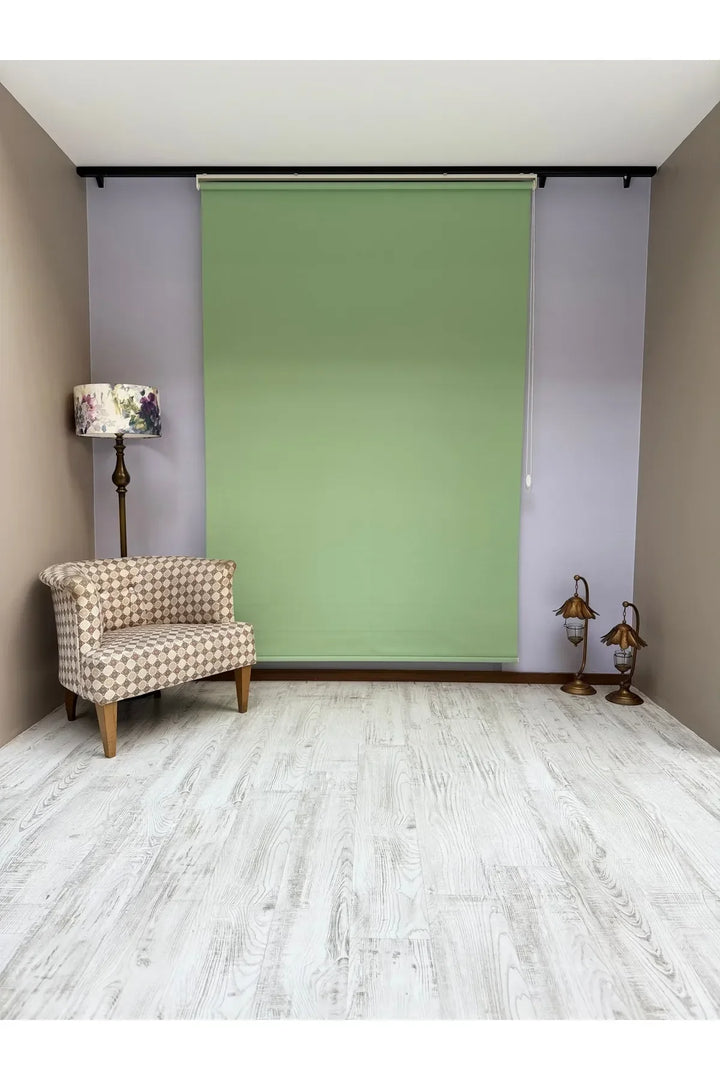 Donatti Stor Perde İthal Mat Polyester Yeşil P1570