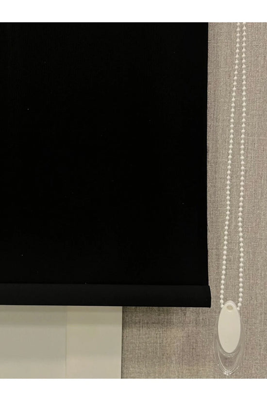 %100 Işık Geçirmez Blackout Stor Perde Siyah