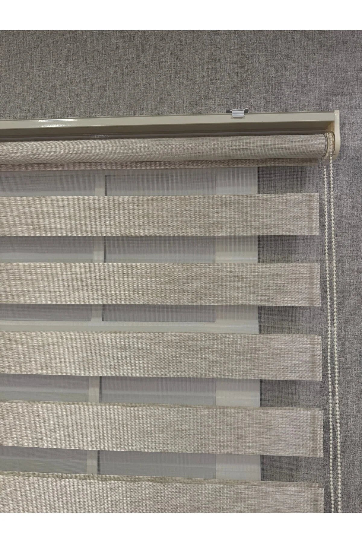 Donatti Bambu Zebra Stor Güneşlik Perde Bej