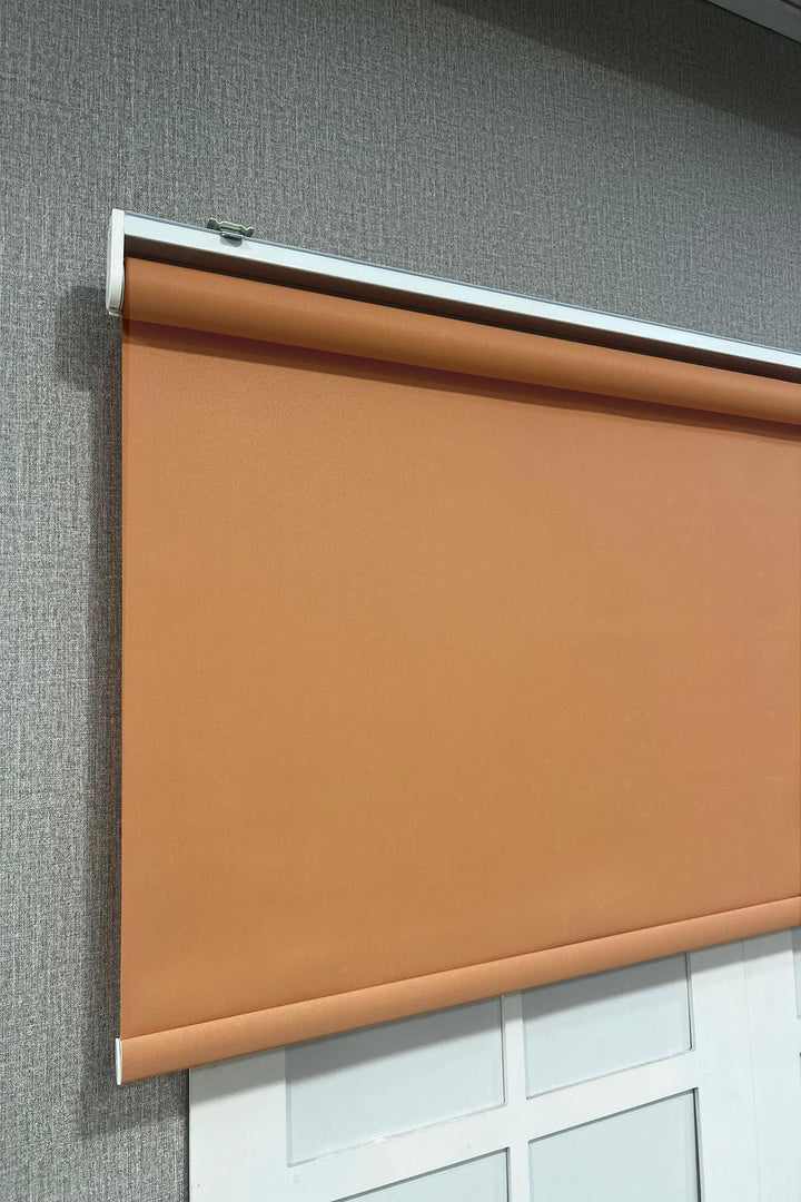 Stor Perde İthal Mat Polyester Turuncu p1470