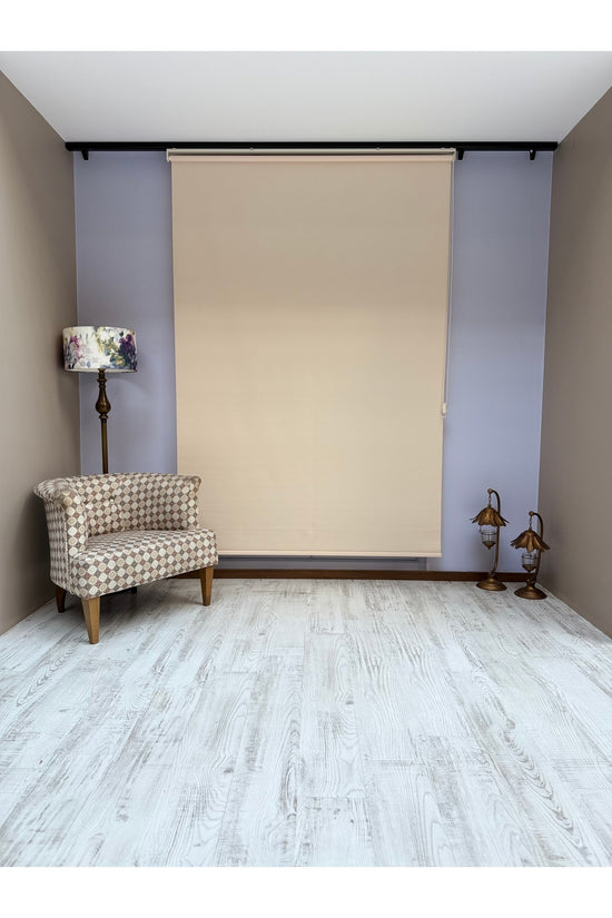 Donatti Stor Perde İthal Mat Polyester Koyu Krem P1100