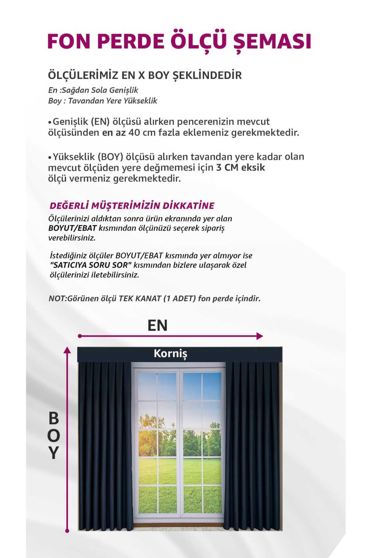 Donatti Siyah Star Blackout Pilesiz Tek Kanat Fon Perde