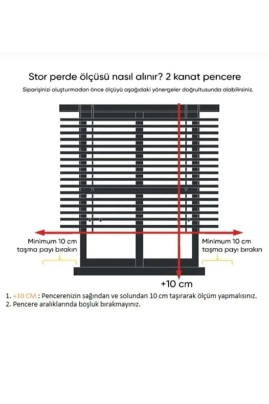 %100 Işık Geçirmez Blackout Stor Perde Krem